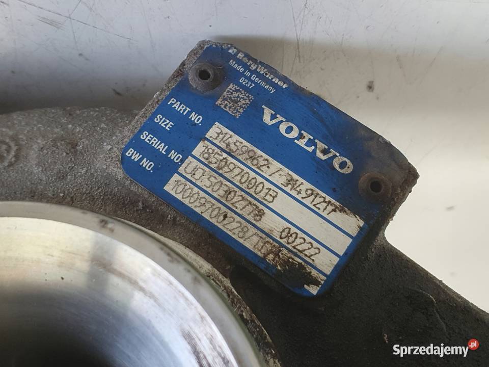 TURBOSPRĘŻARKA Volvo XC60 S60 V60 II 20 D4 turbo Chełm