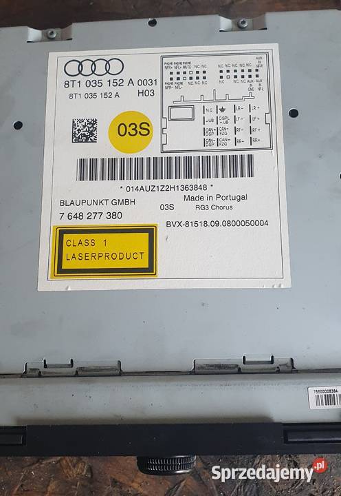 Wyświetlacz radio ramka Audi A4B8 świętokrzyskie Niwy