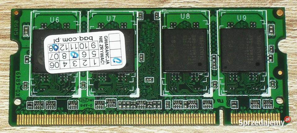 Pamięć RAM SODIMM DDR2 512 MB 533 667 MHz PC5300 Gliwice