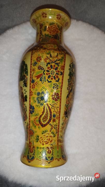 Stary wazon porcelanowy motyw chiński wazon na beżowy mazowieckie