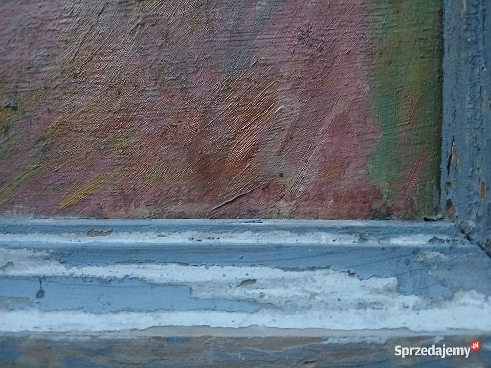 Stary portret obraz kobieta socrealizm 1948 Warszawa sprzedam