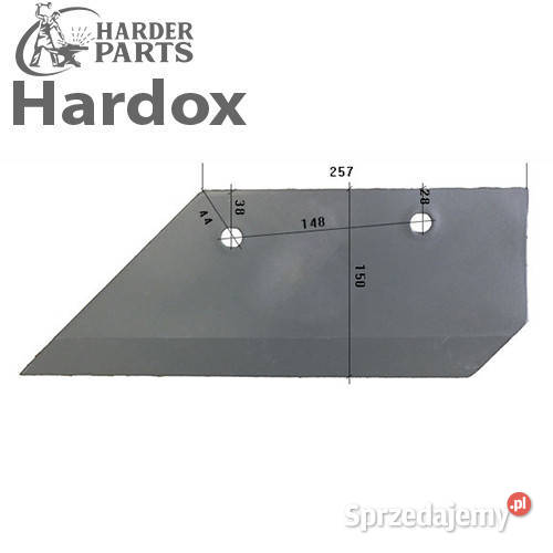 Lemiesz 300hektarów HARDOX 84078L części do Suwałki