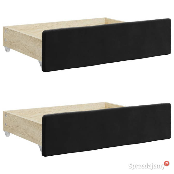 Szuflady pod łóżko 2 czarne WM833920 mazowieckie