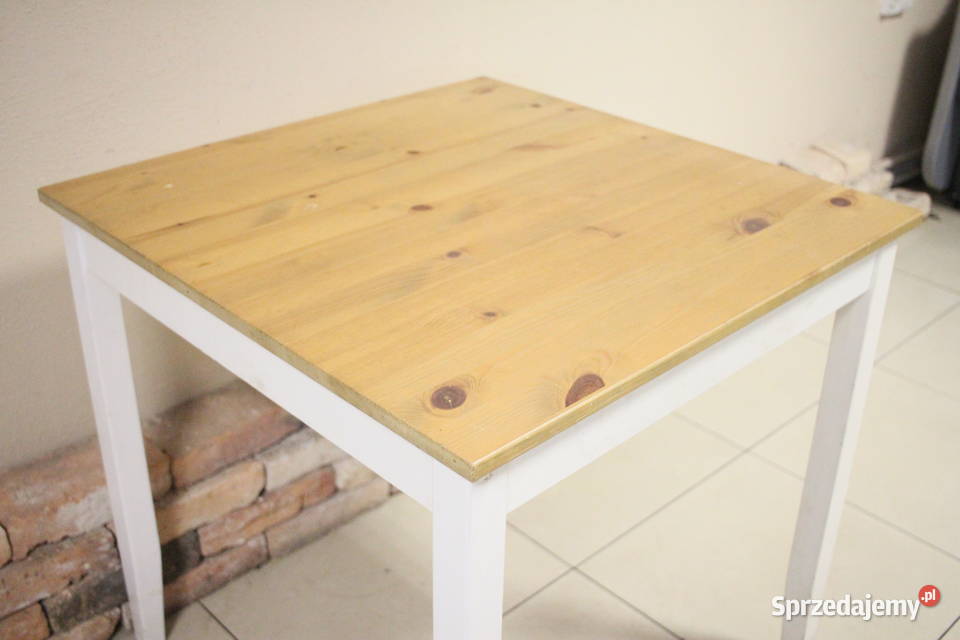 Drewniany stół 74 x 74 IKEA Lerhamn 74cm Stoły