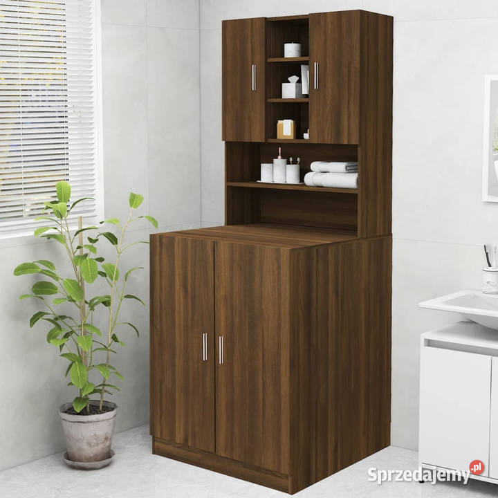Szafka na pralkę brązowy dąb 705x255x90 WM815947 mazowieckie Warszawa
