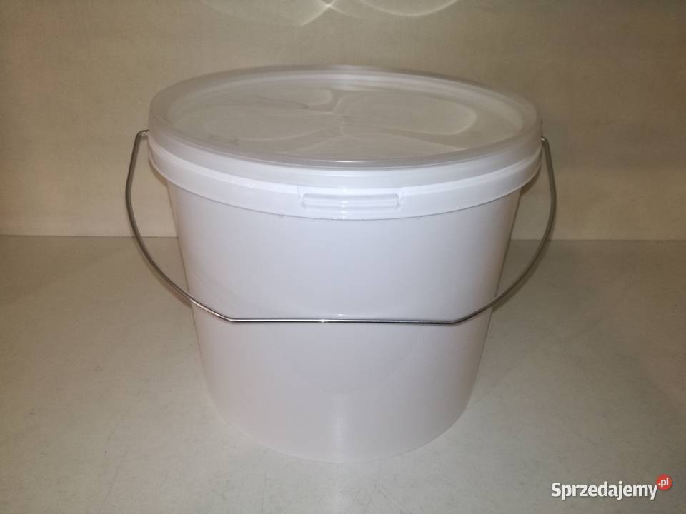 Wiadro plastikowe 5L z pokrywką rączka metalowa Toruń