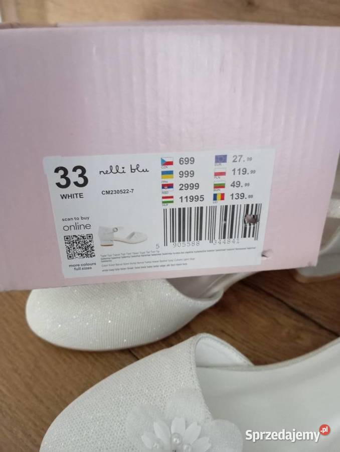 Buty komunijne dziewczynki rozmiar 33 łódzkie