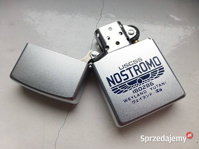 Zippo Satin CHrome Alien Nostromo Obcy Weyland