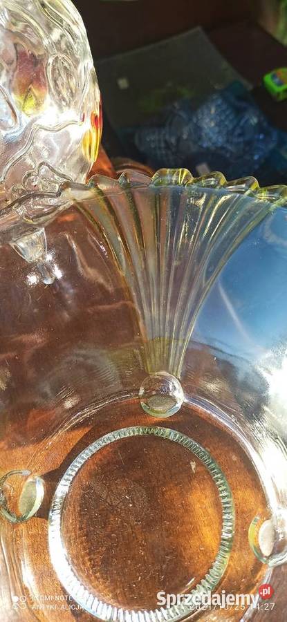 Misa Patera na 4 nóżkach owocarka szkło pomorskie Gdańsk