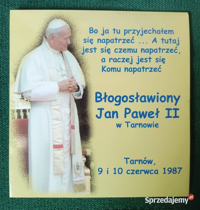 Błogosławiony Jan Paweł II w Tarnowie 1987 DVD małopolskie