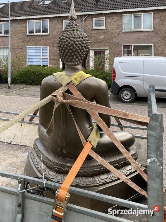 Ogromny 180 Budda z czystego brązu 140 brąz Dekoracje i ozdoby dolnośląskie Bystrzyca Kłodzka