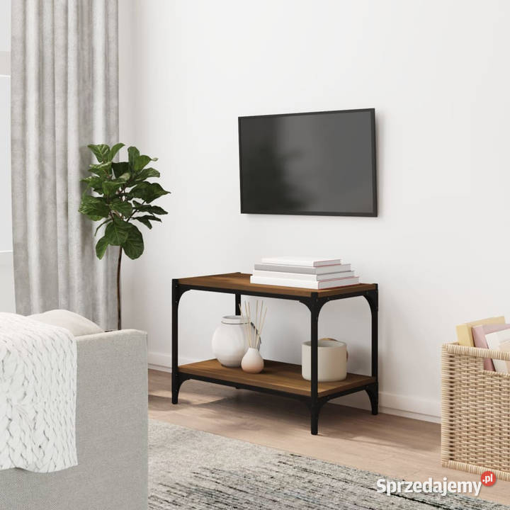 Szafka pod telewizor brązowy dąb 60x33x41 mazowieckie Warszawa