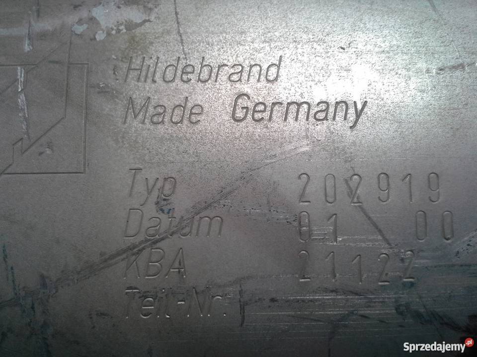 MERCEDES TŁUMIK UKŁADU WYDECHOWEGO HILDEBRAND 20