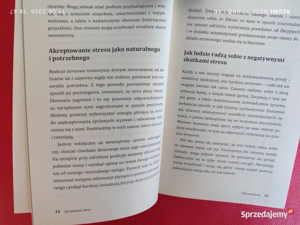 pokonać stres Joy Langley poradnik psychologia Katowice sprzedam