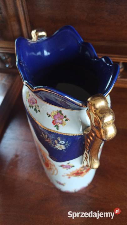 Amfora Wazon Syg Made in China Ręcznie malowana Porcelana i szkło Gdańsk