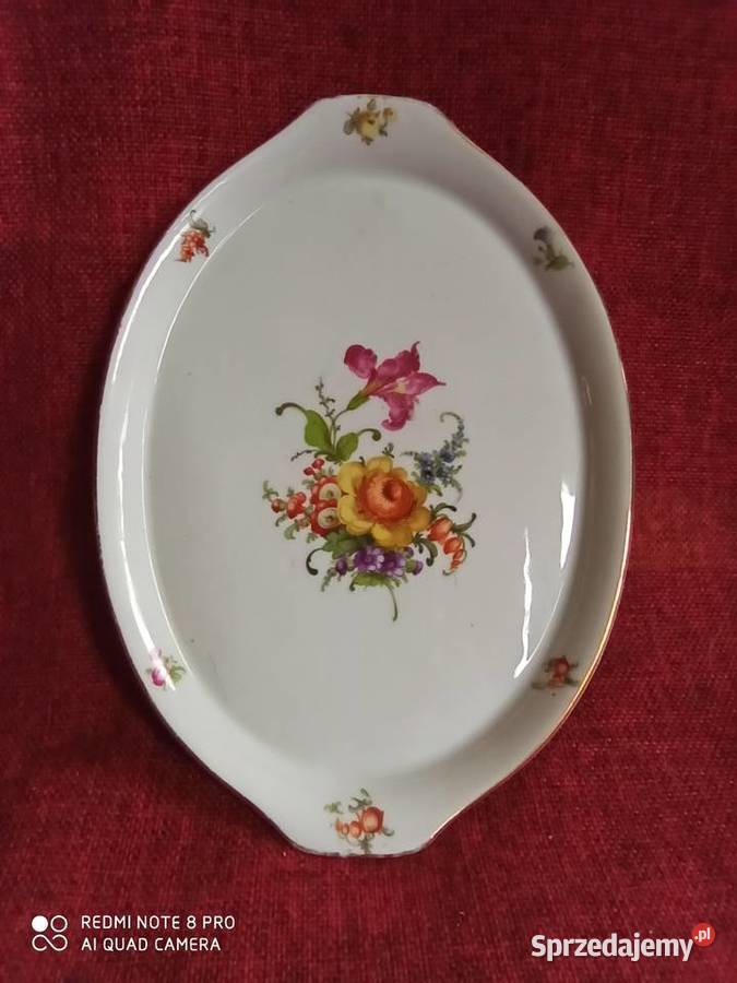 Porcelanową tacka z uchwytami HK Copenhagen Gdańsk