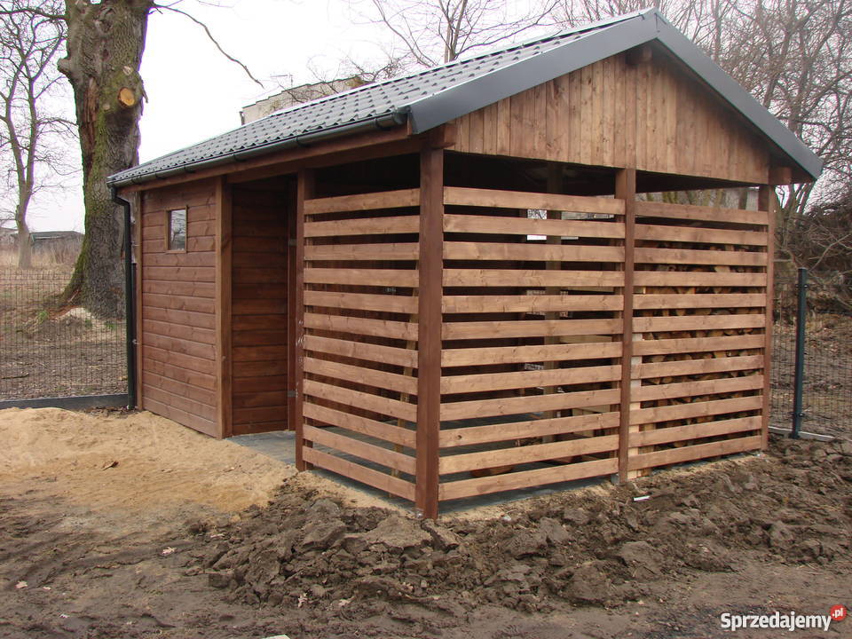 Domek ogrodowy z drewutnią 3x5 m Konin sprzedam