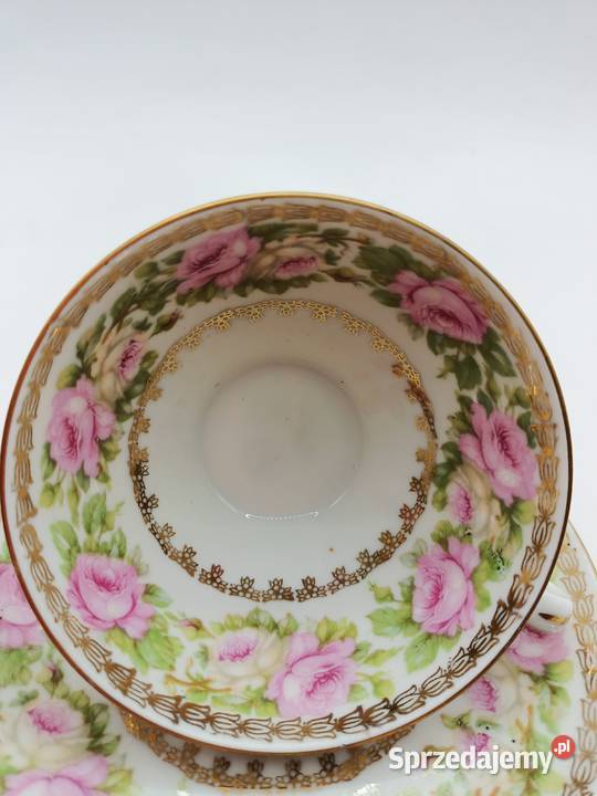 FILIŻANKA duo Czechoslovakia porcelana bogato Porcelana i szkło Antyki, Sztuka, Kolekcje lubelskie Zamość