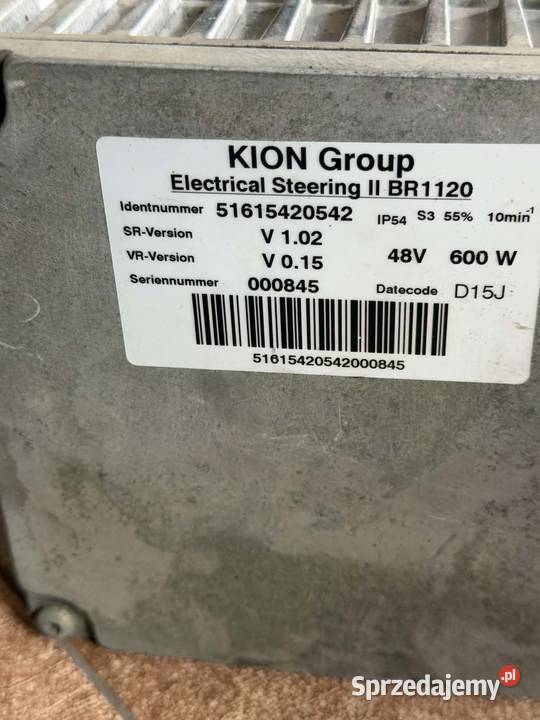 Silnik skrętu LINDE ES 1120 51615420542 48V 600W Układ elektryczny i zapłon Antonie