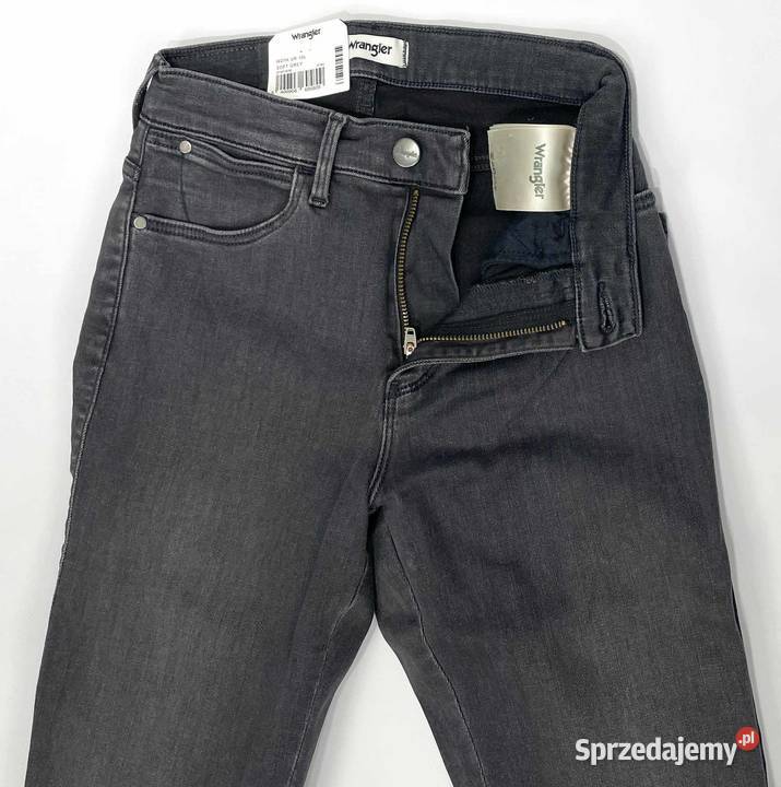 Spodnie damskie Wrangler High Skinny Soft Grey Pisz sprzedam