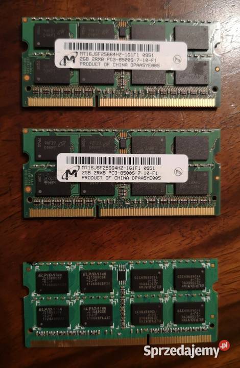 Pamięć do laptopa Micron 2 x 2 GB DDR3 Pojemność 4GB