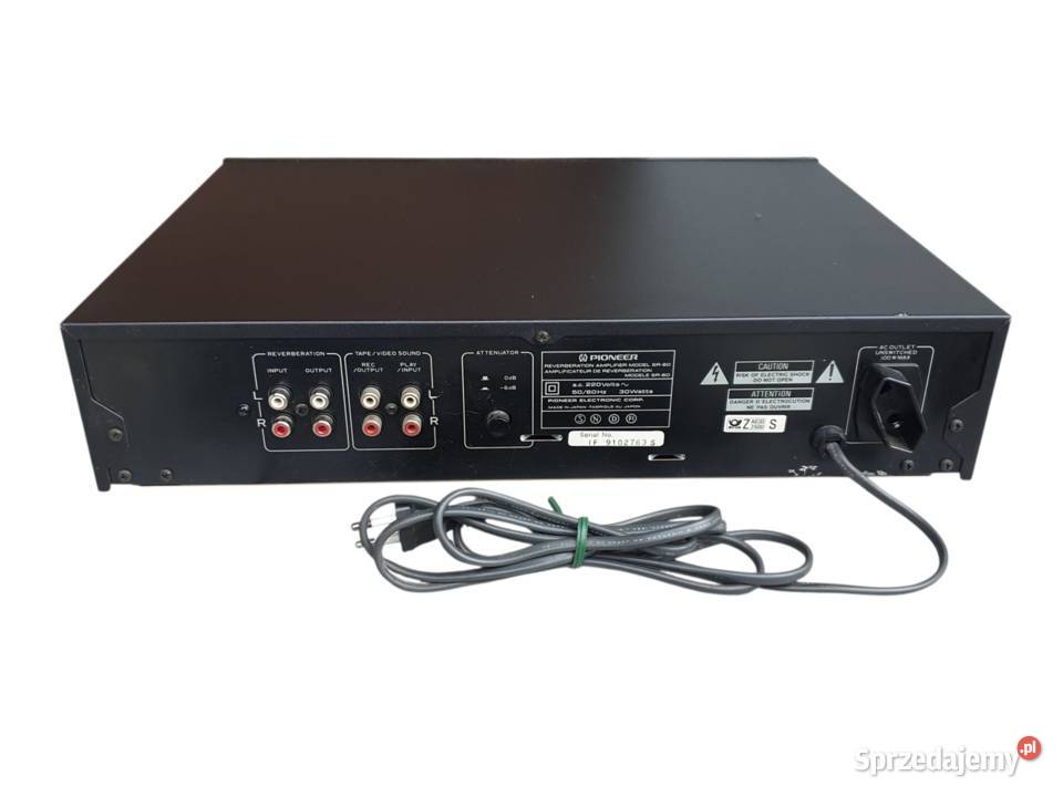 Stary Pioneer SR60 Reverb Korektor Pogłosu Made Cieszyn