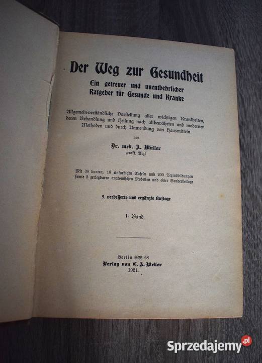 Droga do zdrowia autorstwa dr med A Mller 1921 Chełmno