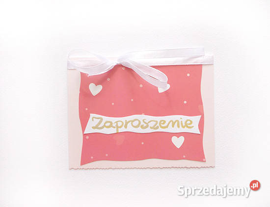 proste zaproszenia serduszka zaproszenie na Pozostałe Opole