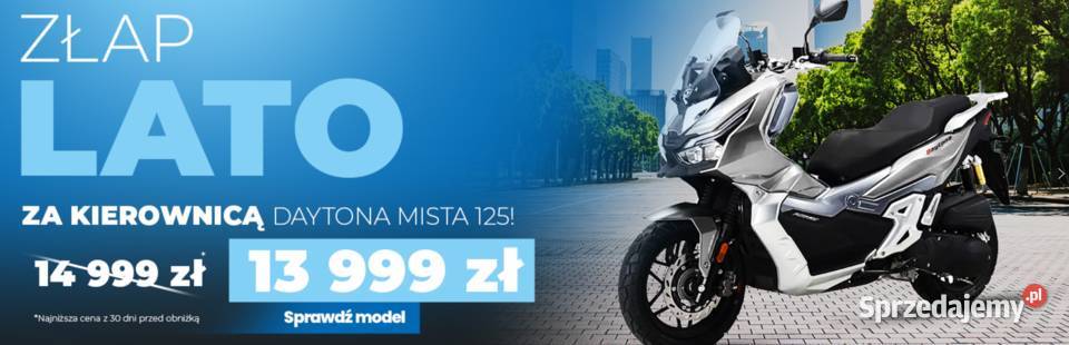 Skuter DAYTONA MISTA 125 ABS czarny Benzyna 15 Wrocław