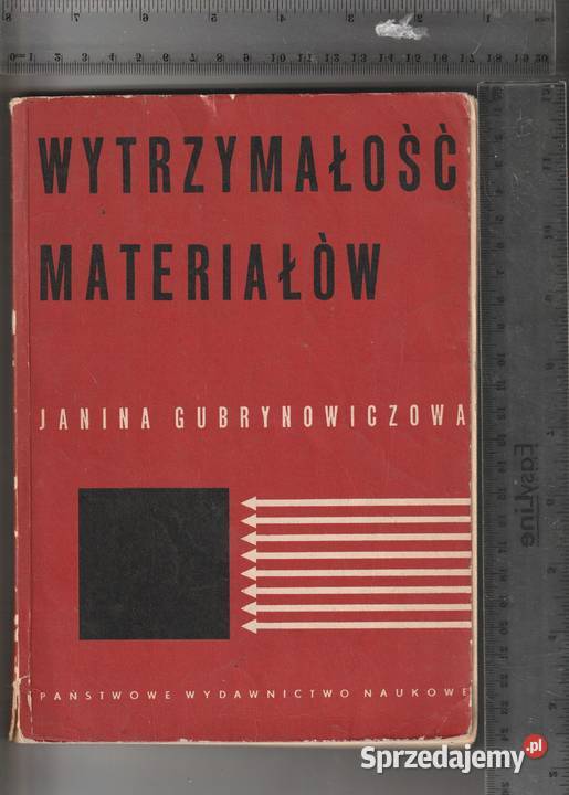 Wytrzymałość materiałów JGubrynowiczowa mazowieckie Pruszków