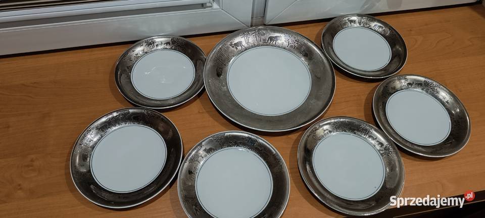 Talerze Wawel motyw myśliwski Warszawa sprzedam