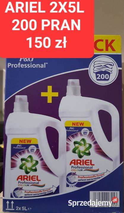 Ariel zel do prania 2x5L 2x100 pran Warszawa