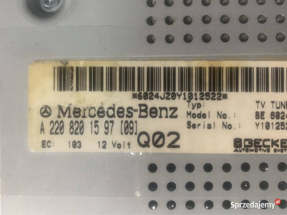 Wzmacniacz tuner becker A2208201597 mercedes c Szczecin