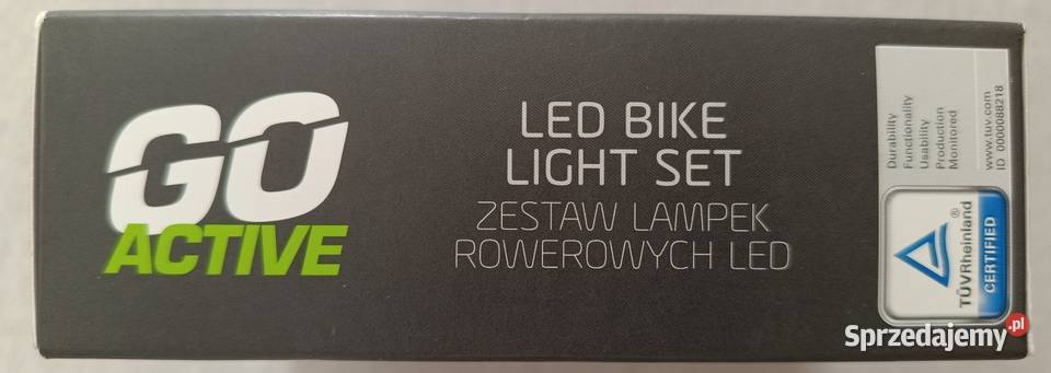 GO ACTIVE zestaw lampek rowerowych LED NOWE Ełk