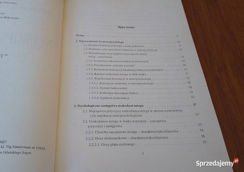 Neuropsychologia zarys problematyki Gabriela Gdańsk