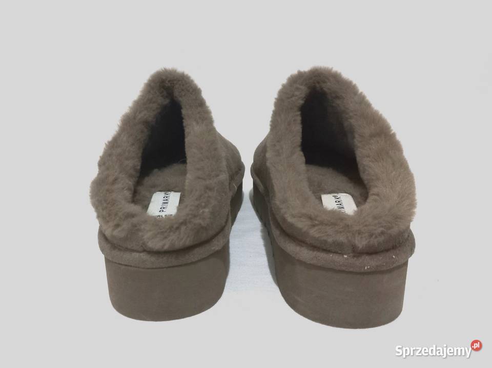 Buty damskie Kapcie brązowe Platforma r 3940 27cm Sandały i klapki