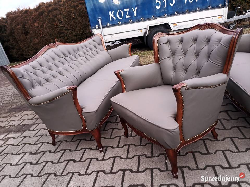 Komplet Wypoczynkowy 321 Dąb Jasny Brąz Kozy sprzedam