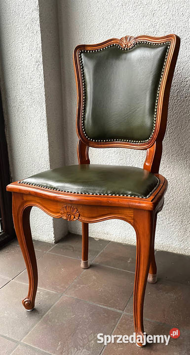 Elegancki stół z 6 siedziskami skórzanymi z śląskie Katowice