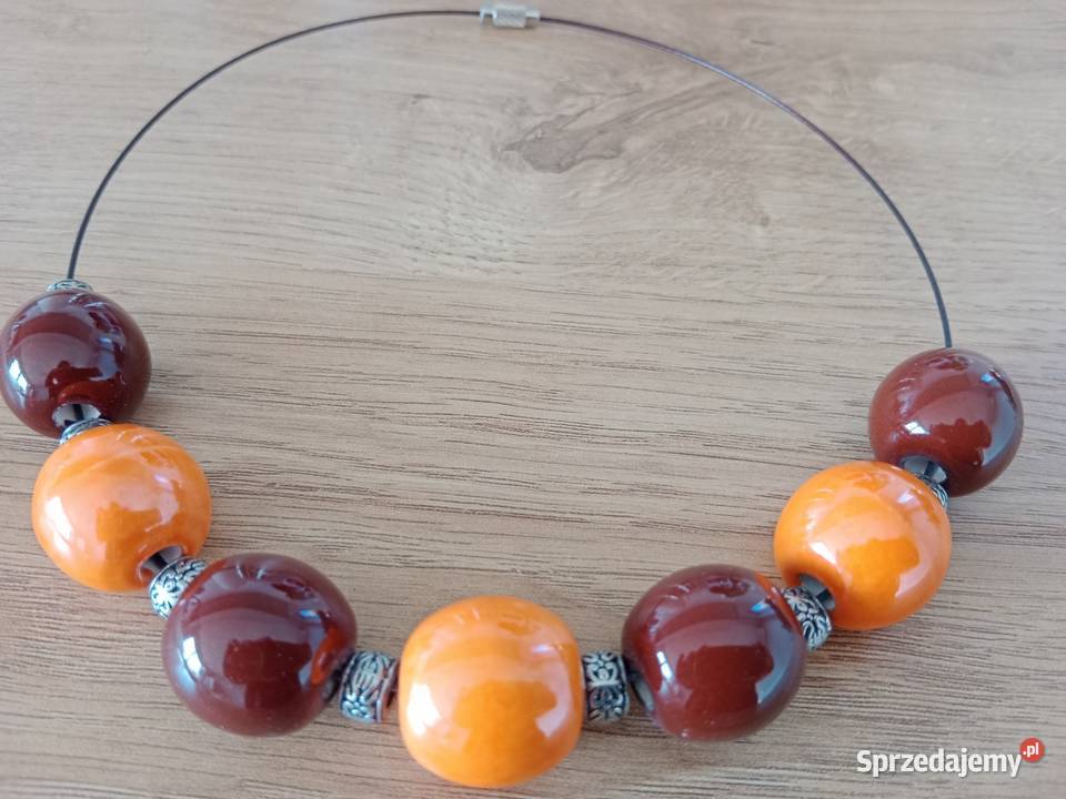 Naszyjnik kule ceramiczne Poznań