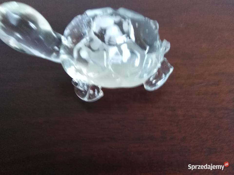 Szklana figurka żółw Miejsce Piastowe