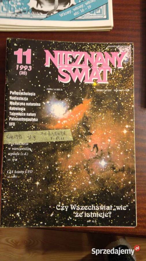 NIEZNANY ŚWIAT czasopismo 1991 roku 37 miesięcznik Szczecin