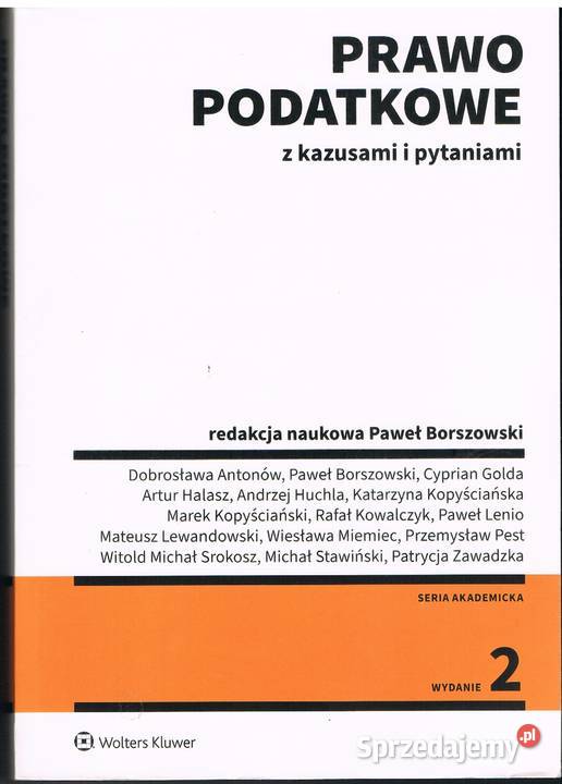 Prawo podatkowe z kazusami i pytaniami Rok wydania 2020 Rumia