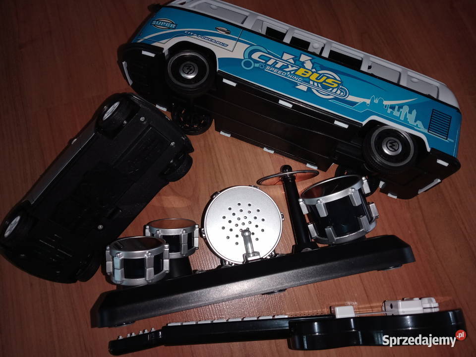 Mini perkusja gitara Tchibo autobus autko Wrocław