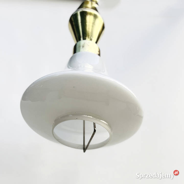 Lampa wisząca Kamenick enov Czechosłowacja lata biały