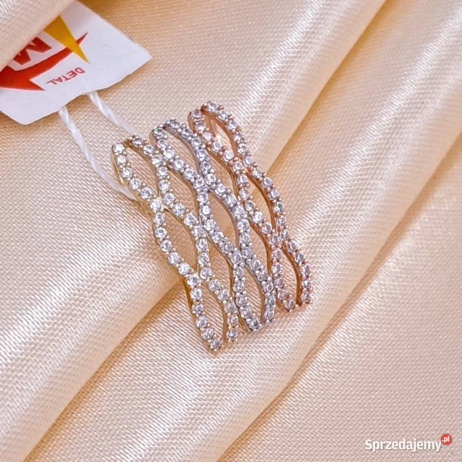 Wisiorek Złoty pr333 Prostokąt ażur Z522 wielkopolskie Poznań