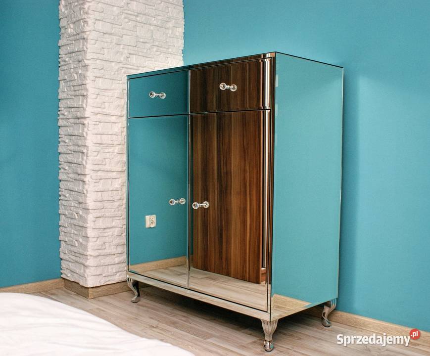 komoda z lustra lustrzana glamour Szafy, regały, półki Kępno