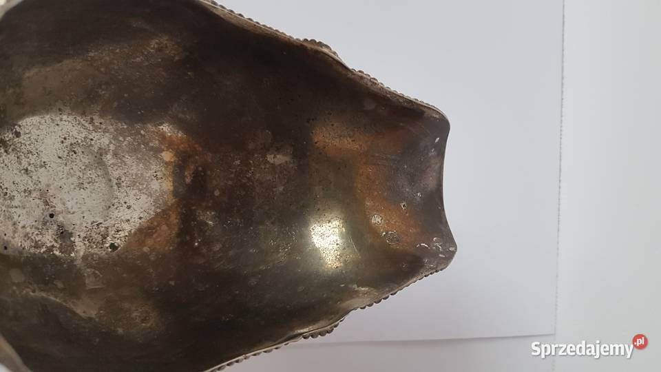 Stara metalowa platerowana sosjerka śląskie Dąbrowa Górnicza