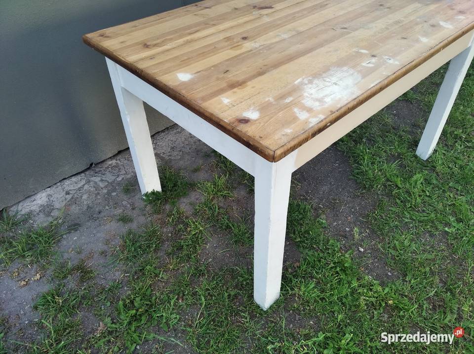 OKAZJA Drewniany Stół Kuchenny Stół Roboczy Stoły, krzesła, biurka Zabrze