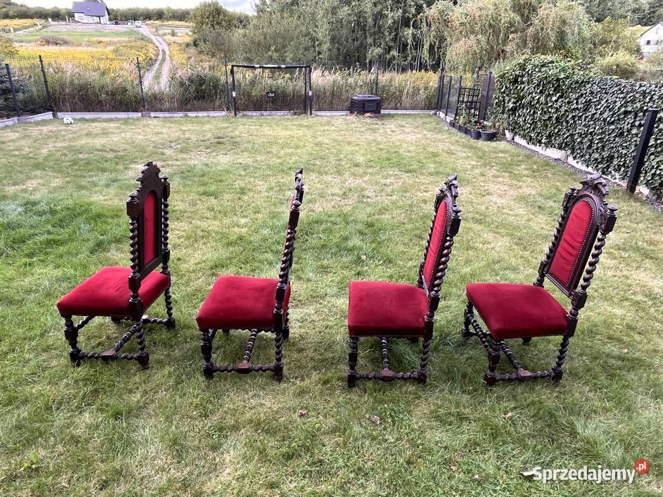 4 krzesła antyczne Gdańskie małopolskie Kraków
