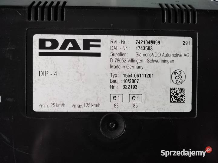 DAF LF 4555 EURO 45 LICZNIK ANGLIK ADBLUE pomorskie sprzedam